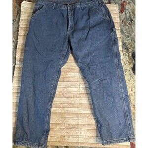 CQR Men’s Fleece Lined Straight Leg Carpenter Cargo Jeans 42x30